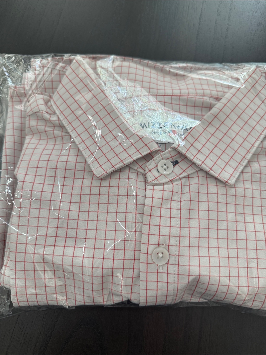 Mizzen+Main Orange And White Xxl Performance Vertical Stripe Button-Down Shirt